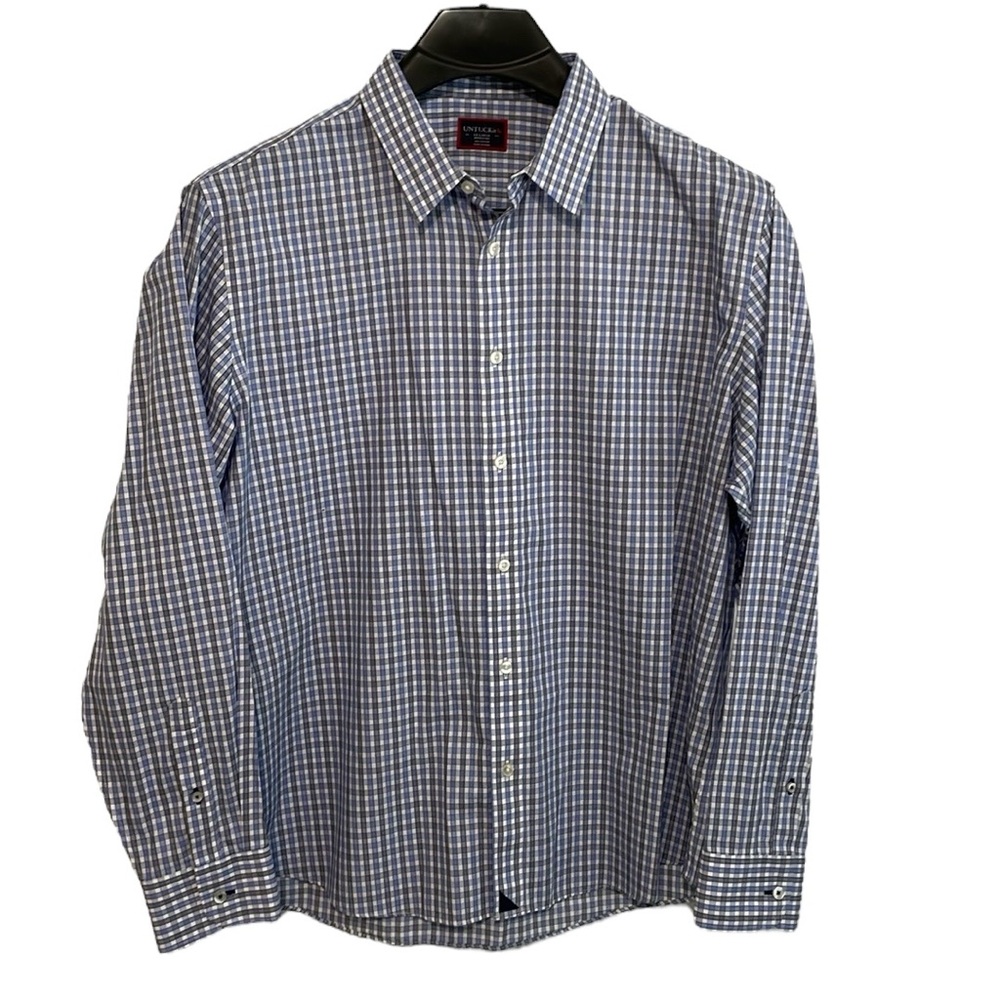 UNTUCKit Durif Wrinkle Free men’s Size XX-Large 100% cotton button up shirt. EUC